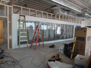 Walk in Cooler installation in progress